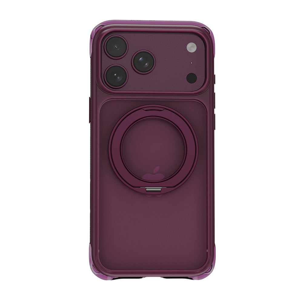Apple iPhone 18 Pro Max Kılıf Wiwu AG-203 AeroGuard Ultra Serisi M-safe Şarj Özellikli Airbag Tasarımlı Standlı Kapak