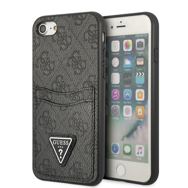 Apple iPhone 8 Case GUESS Double Card Holder Cover Black