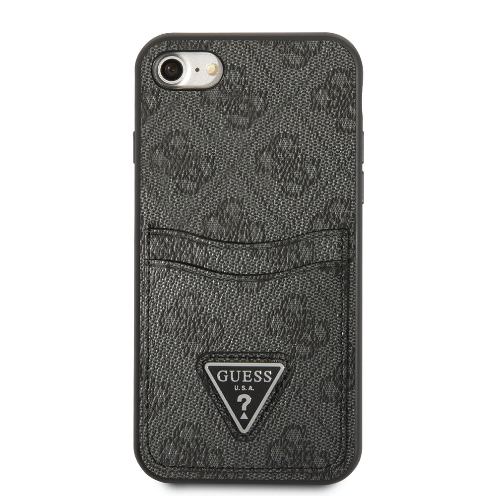 Apple iPhone 8 Case GUESS Double Card Holder Cover Black