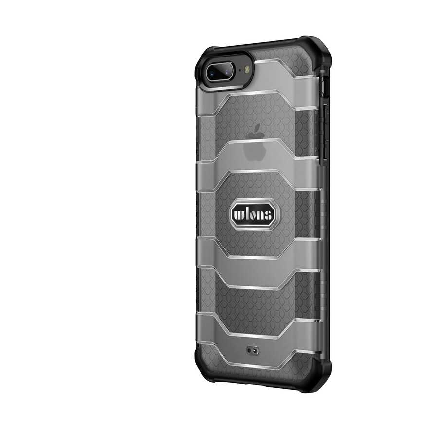 Apple iPhone 8 Plus Kılıf Wlons Mit Kapak Lacivert