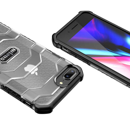 Apple iPhone 8 Plus Kılıf Wlons Mit Kapak Lacivert