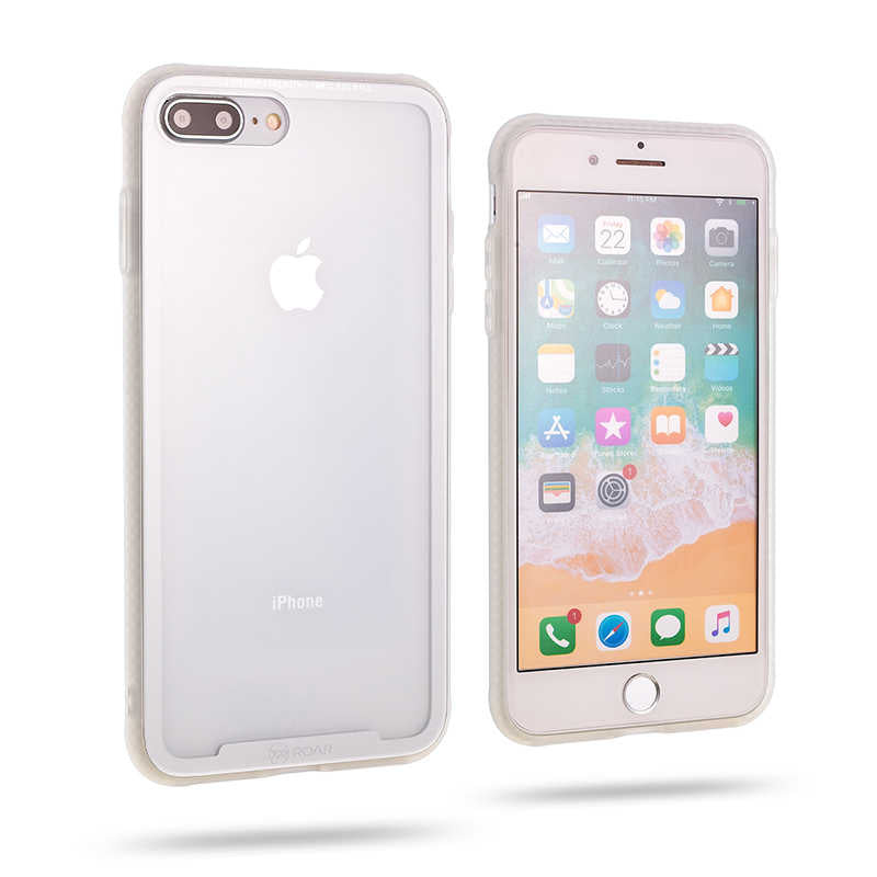 Apple iPhone 8 Plus Case Roar Glassoul Airframe Cover Gray