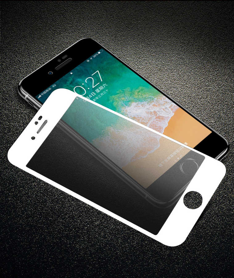 Apple iPhone 8 Zore Anti-Dust Mat Privacy Temperli Ekran Koruyucu