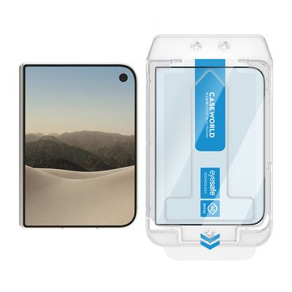 Apple iPhone Duo CaseWorld Applicator Serisi 2.5D Eyesafe Mavi Işık Teknolojili Safir 0.33mm Temperli Cam Ekran Koruyucu + Uygulama Aparatı