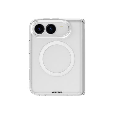 Apple iPhone Duo Kılıf M-safe Şarj Özellikli 2in1 Youngkit Clear Serisi Kapak