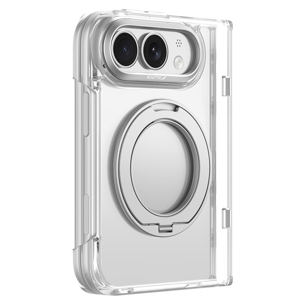 Apple iPhone Duo Kılıf M-safe Şarj Özellikli Raptic Air Stand Serisi Arka Yüzey Standlı Kapak