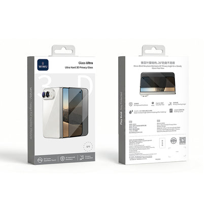 Apple iPhone Duo Wiwu GT-034 Glass Ultra Privacy Serisi 3D Hayalet Ekran Koruyucu Cam + Kolay Uygulama Aparatı