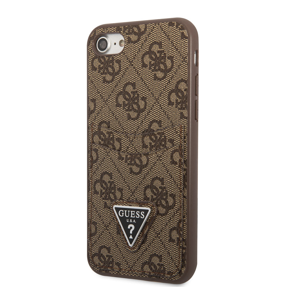 Apple iPhone SE 2020 Case GUESS Double Card Holder Cover Black
