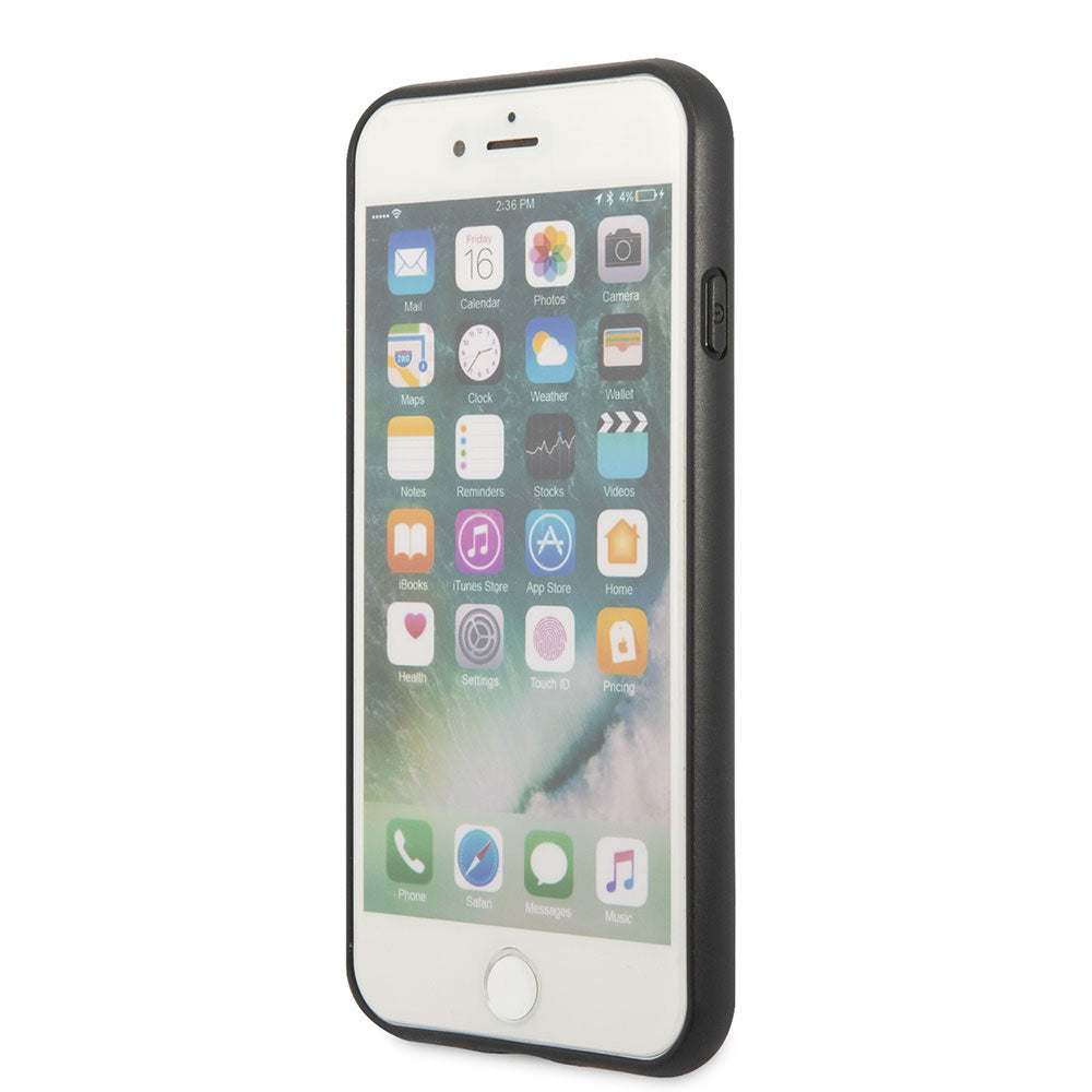 Apple iPhone SE 2022 Case GUESS Double Card Holder Cover Black