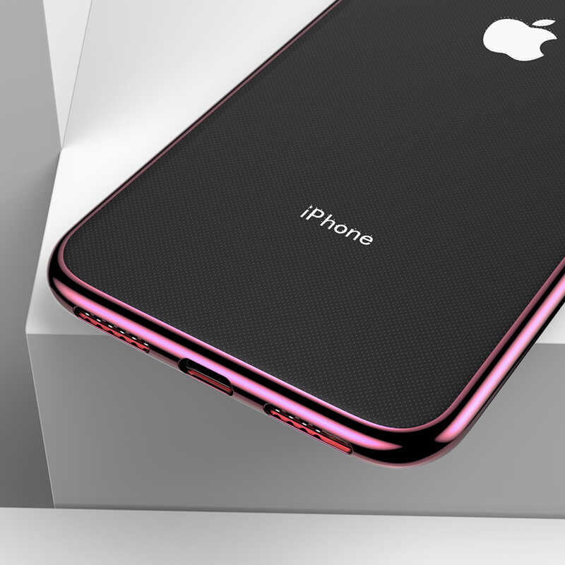 Apple iPhone X Benks Magic Glitz Ultra-Thin Transparent Protective Soft Cover Rose Gold
