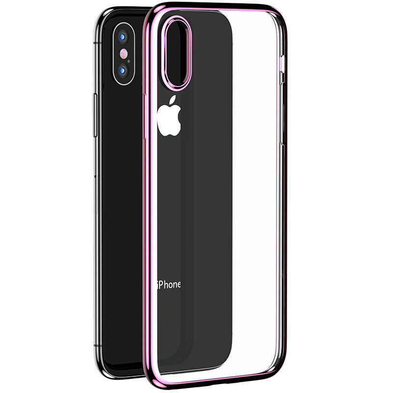Apple iPhone X Benks Magic Glitz Ultra-Thin Transparent Protective Soft Cover Black