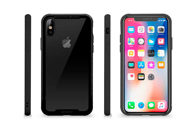 Apple iPhone X Case Roar Glassoul Airframe Cover White