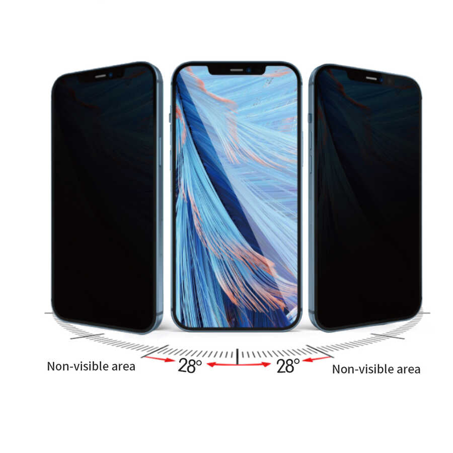 Apple iPhone XR 6.1 Wiwu iPrivacy HD Anti-Peep Screen Protector Black