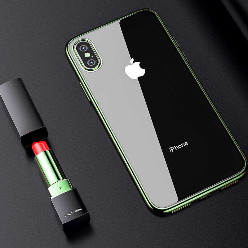 Apple iPhone XS 5.8 Benks Magic Glitz Ultra-Thin Transparent Protective Soft Cover Green