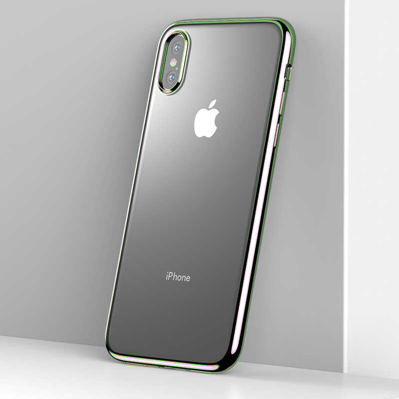 Apple iPhone XS 5.8 Benks Magic Glitz Ultra-Thin Transparent Protective Soft Cover Green