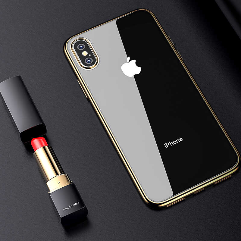 Apple iPhone XS Max 6.5 Benks Magic Glitz Ultra-Thin Transparent Protective Soft Cover Gold
