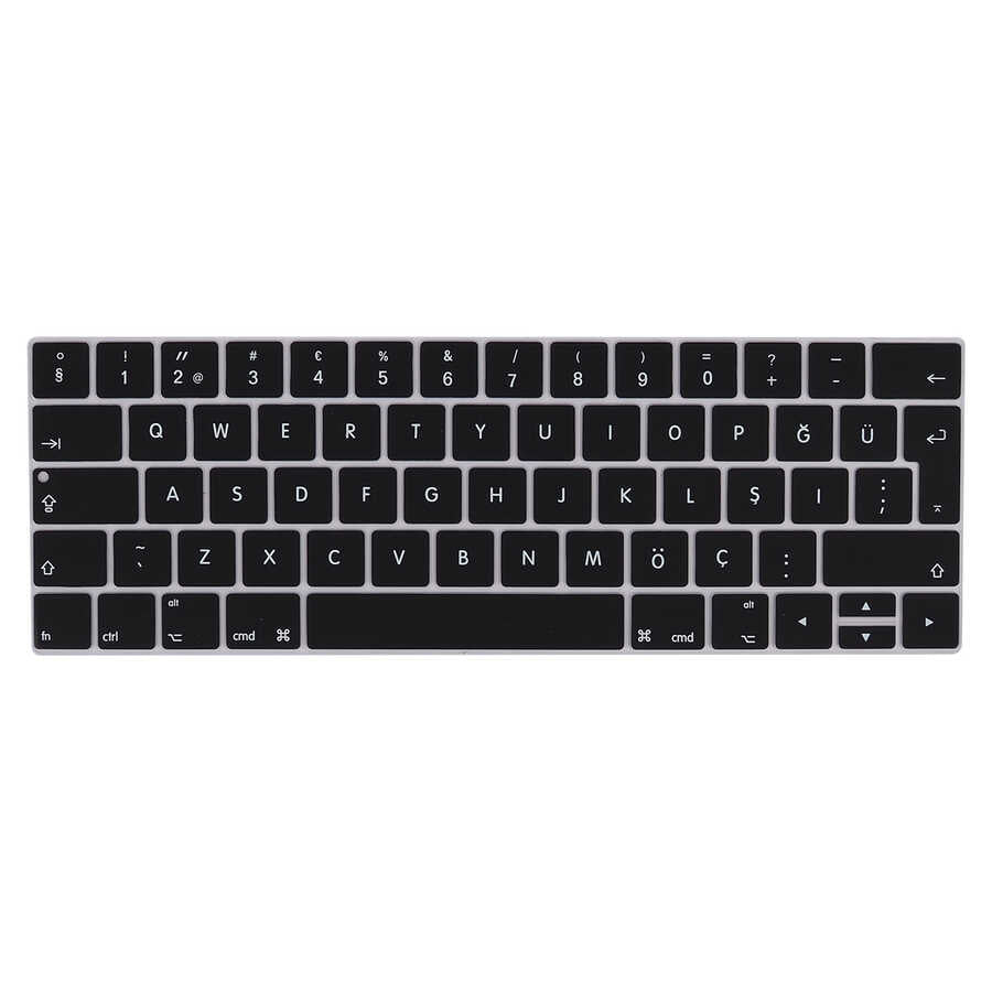 Apple Macbook 13' Pro Touch Bar A1706 Zore Klavye Koruyucu Silikon Ped