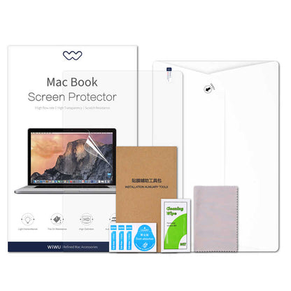 Apple Macbook 13.6&prime; Air M3 A3113 Wiwu Parlak Ekran Koruyucu Renksiz