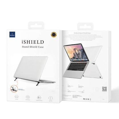 Apple Macbook 13.6&quot; Air M3 A3113 Wiwu Macbook iShield Standlı Shield Kapak Beyaz