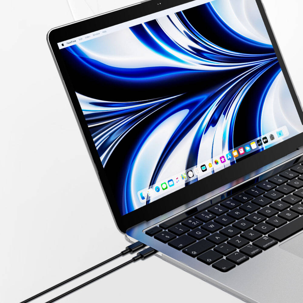 Apple Macbook 15&quot; Air M2 2024 A2941 Wiwu Macbook iShield Standlı Shield Kapak Beyaz