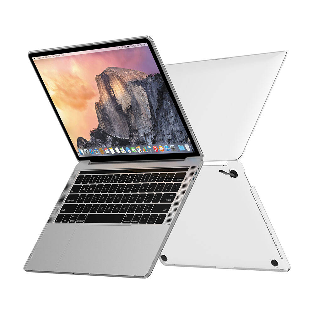 Apple Macbook 15&quot; Air M3 A3114 Wiwu Macbook iShield Standlı Shield Kapak Beyaz