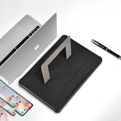 Apple Macbook 16.2' 2021 Wiwu Defender Stand Case Taşınabilir Standlı Magnetik PU Laptop Çantası Siyah
