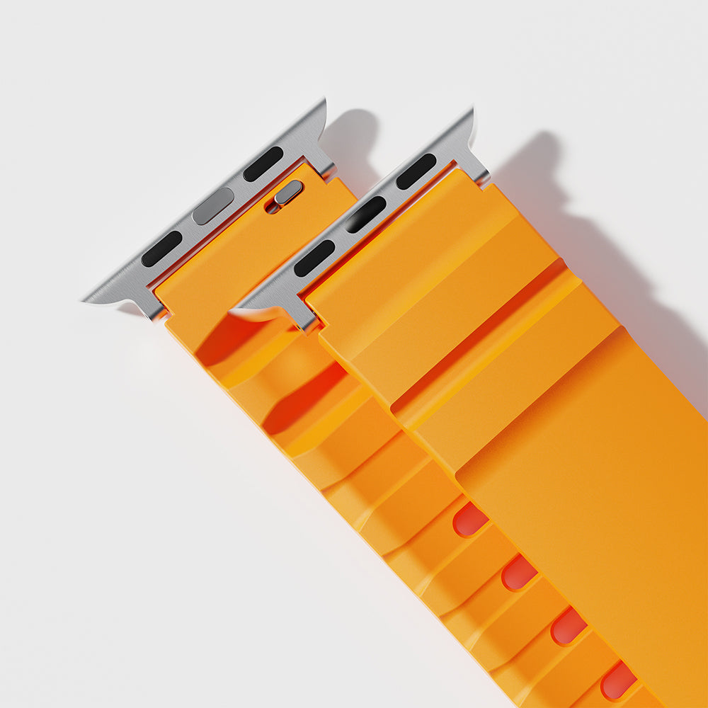 Apple Watch 10 42mm KRD-143 Silikon Kordon Sarı