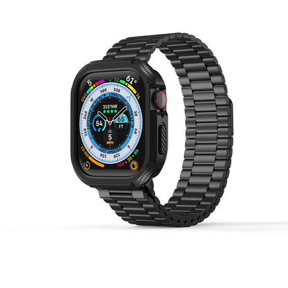 Apple Watch 10 42mm Silikon TPU Kasa Koruyucu Zore Watch Gard 17 Siyah