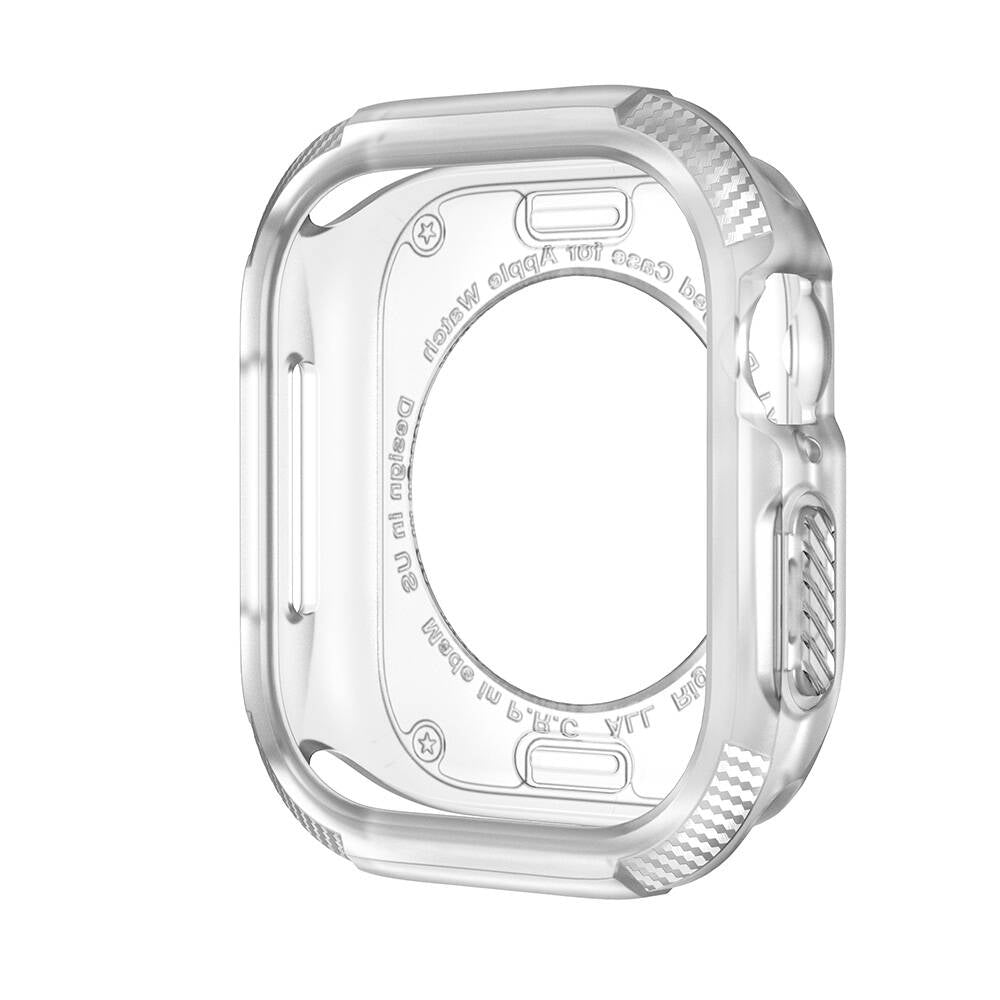 Apple Watch 10 42mm Silikon TPU Kasa Koruyucu Zore Watch Gard 17 Siyah