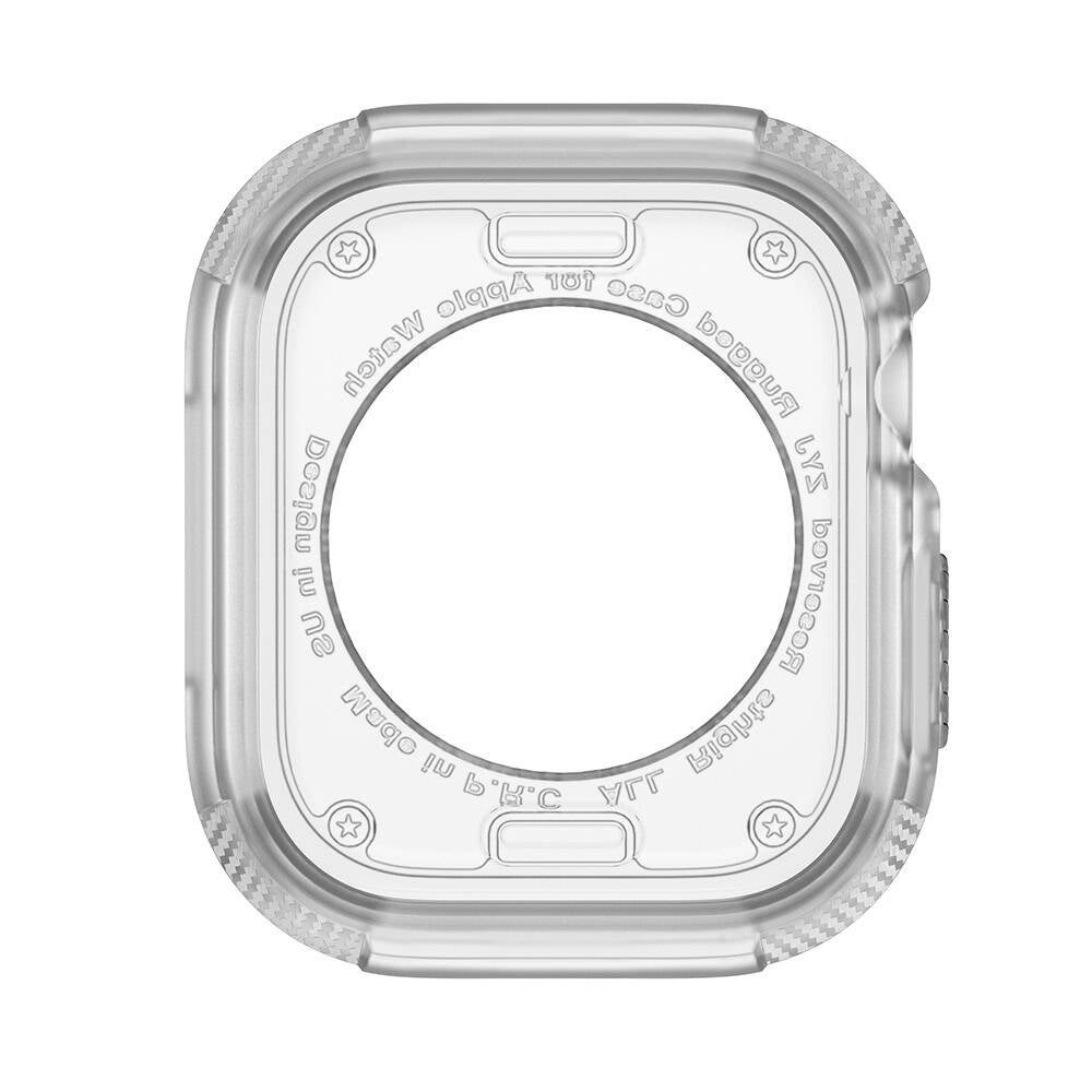 Apple Watch 10 42mm Silikon TPU Kasa Koruyucu Zore Watch Gard 17 Siyah