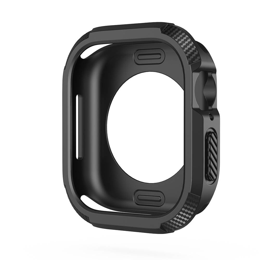 Apple Watch 10 42mm Silikon TPU Kasa Koruyucu Zore Watch Gard 17 Siyah