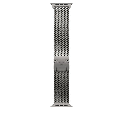 Apple Watch 10 42mm Zore KRD-121 Metal Hasır Kordon Pembe