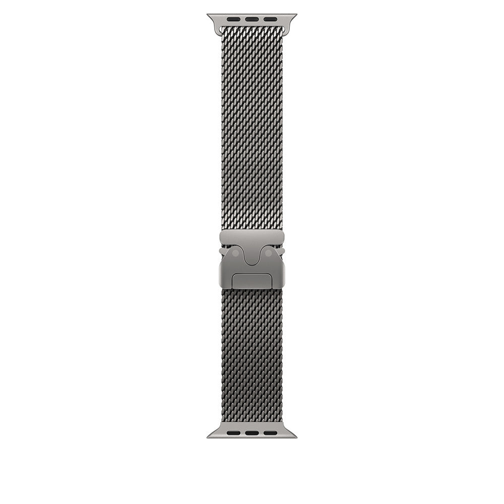Apple Watch 10 42mm Zore KRD-121 Metal Hasır Kordon Siyah