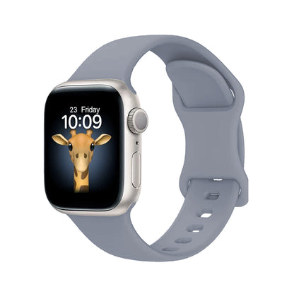 Apple Watch 10 42mm Zore KRD-131 Silikon Kordon Strap Kayış Lavendery Gray
