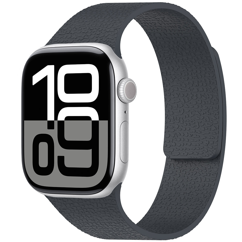 Apple Watch 10 42mm Zore KRD-136 Kabartma Desenli Silikon Kordon Beyaz