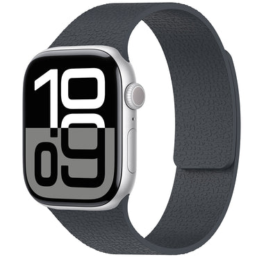 Apple Watch 10 42mm Zore KRD-136 Kabartma Desenli Silikon Kordon Mor