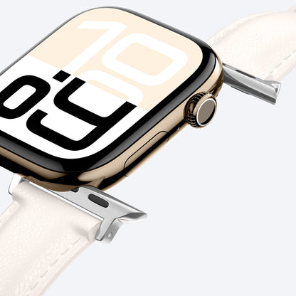 Apple Watch 10 46mm Amazingthing Glamour Class Deri Kordon Gri