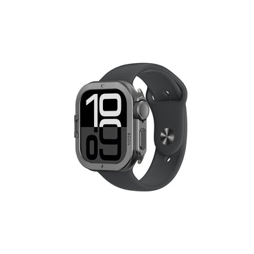 Apple Watch 10 46mm Amazingthing Premium Armor Fit FullGuard Metal Case and Screen Protector Gray 