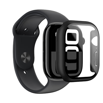 Apple Watch 10 46mm Amazingthing Radix Minimal FullGuard Sert PC Kasa ve Ekran Koruyucu Şeffaf
