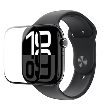Apple Watch 10 46mm Amazingthing Radix Protective Parmak İzi Bırakmayan HD Ekran Koruyucu Film + Kolay Uygulama Aparatı Şeffaf