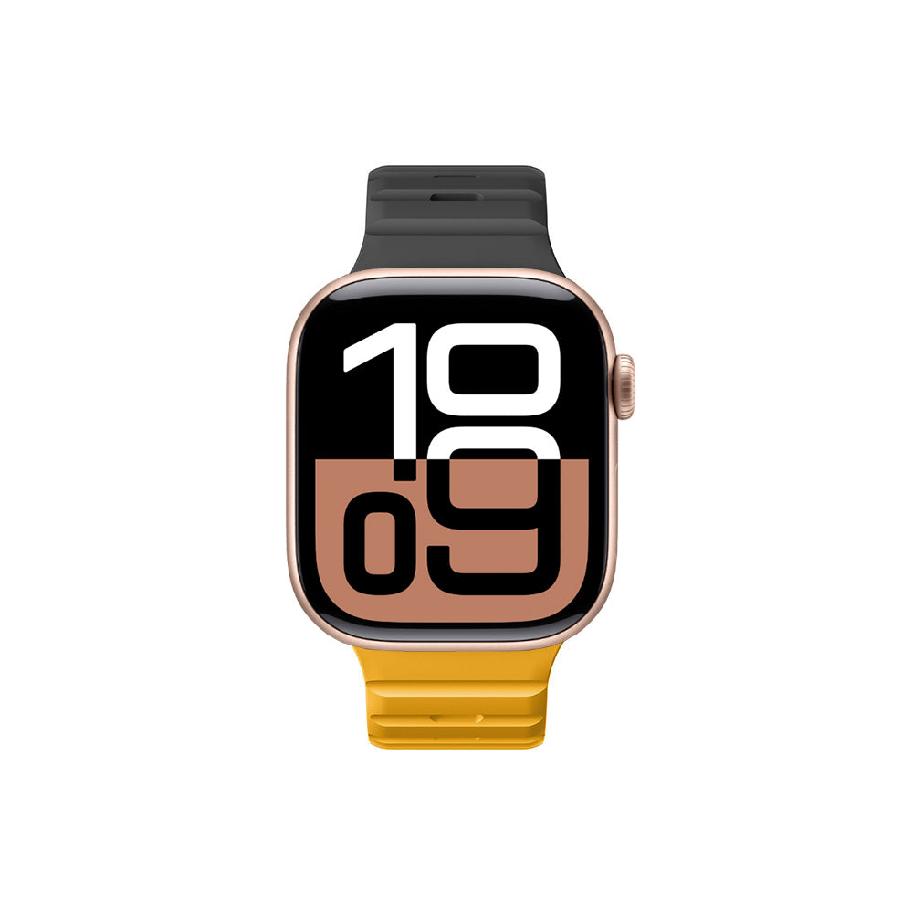 Apple Watch 10 46mm Amazingthing SilqLock Silikon Kordon Strap Kayış Pembe