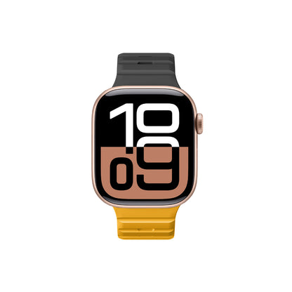 Apple Watch 10 46mm Amazingthing SilqLock Silikon Kordon Strap Kayış Pembe