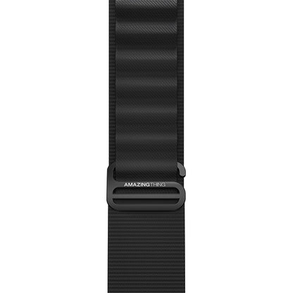 Apple Watch 10 46mm Amazingthing Titan Spor Hasır Kordon Gri