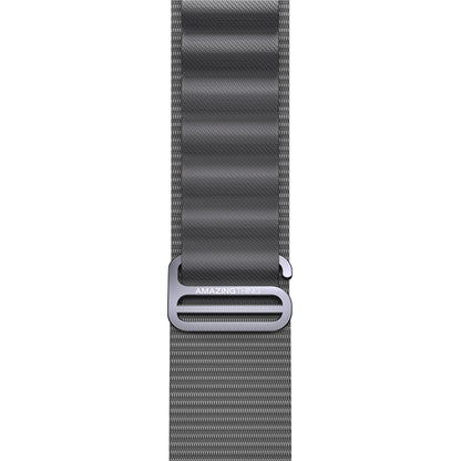 Apple Watch 10 46mm Amazingthing Titan Spor Hasır Kordon Gri