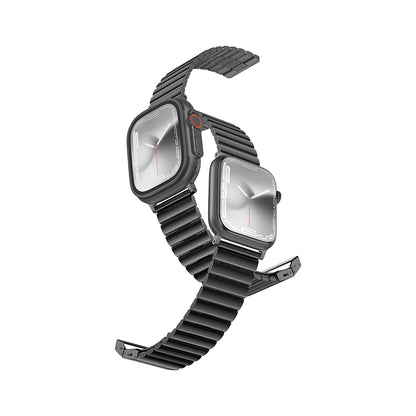 Apple Watch 10 46mm Amazingthing Titan Steel Metal Kordon Siyah
