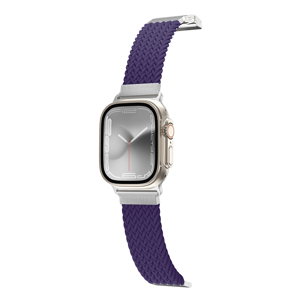 Apple Watch 10 46mm Amazingthing Titan Weave 2 Sport Örgü Kordon Gri