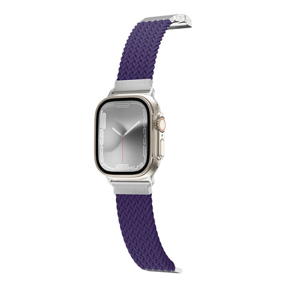 Apple Watch 10 46mm Amazingthing Titan Weave 2 Sport Örgü Kordon Gri