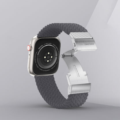 Apple Watch 10 46mm Amazingthing Titan Weave 2 Sport Örgü Kordon Koyu Yeşil
