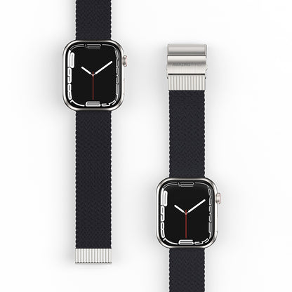 Apple Watch 10 46mm Amazingthing Titan Weave Örgü Sport Kordon Siyah