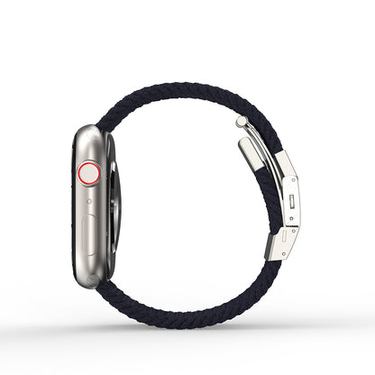 Apple Watch 10 46mm Amazingthing Titan Weave Örgü Sport Kordon Mor